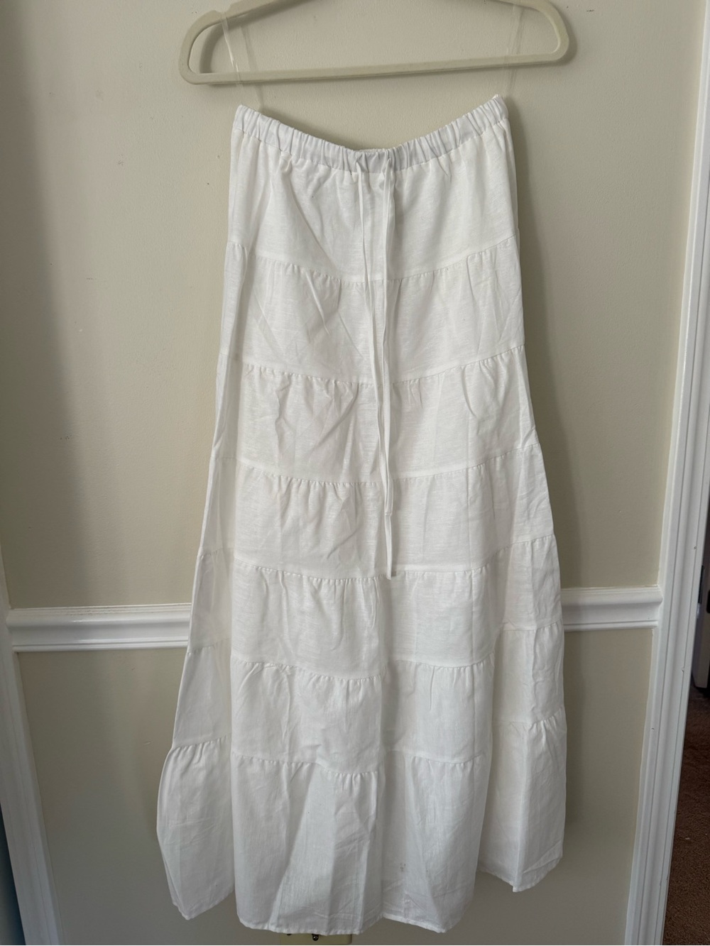 Peppermayo White Ruffled Halter Crop Top & Skirt Set - Picture 4 of 5
